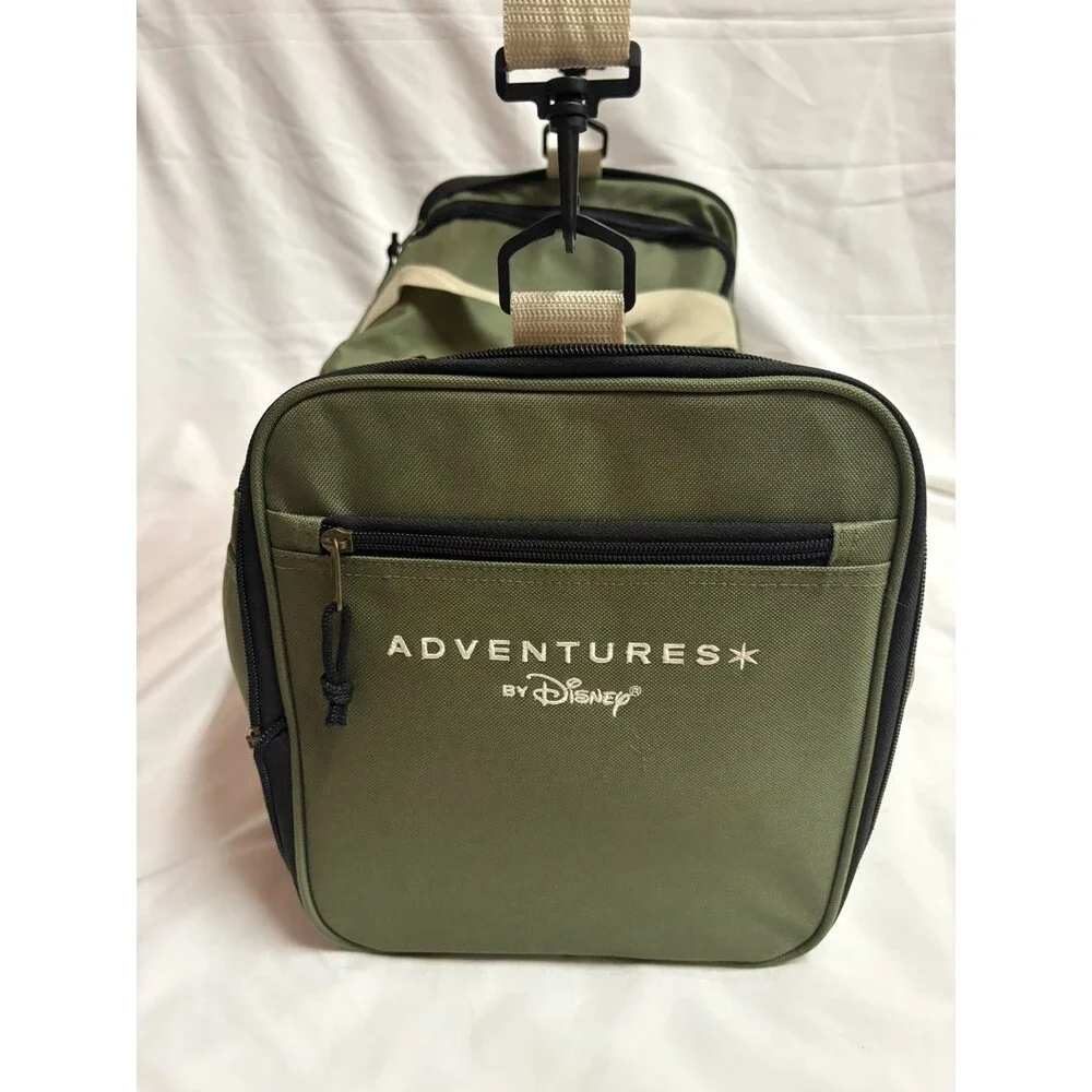 Adventures By Disney Duffle Bag Collapsible Olive Green 19X11X9
